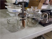 GLASS JUICER/ POT AND GLASS