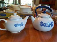 2 Pfaltzgraff teapots both KITCHEN