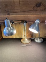 2 Adjustable Desk Lamps