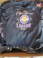 NBA LA Lakers Black XXL 2020 champions tshirts
