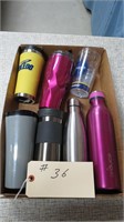LOT OF NEW TUMBLERS METAL AND PLASTIC