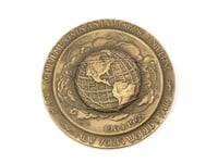 2 1/2" Bronze 1964-1965 New York Worlds Fair Medal