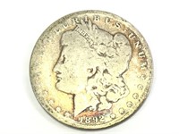 1892 Morgan Silver Dollar, US Coin