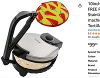 10inch Roti Maker by StarBlue with FREE Roti Warm