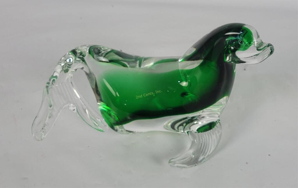 Art Glass Seal Figurine