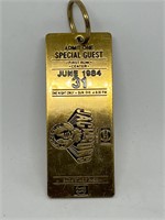 Vintage Jackson 5 1984 Tour Pass Keychain