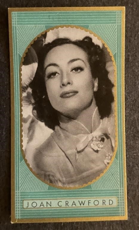 JOAN CRAWFORD: Antique Tobacco Card (1936)