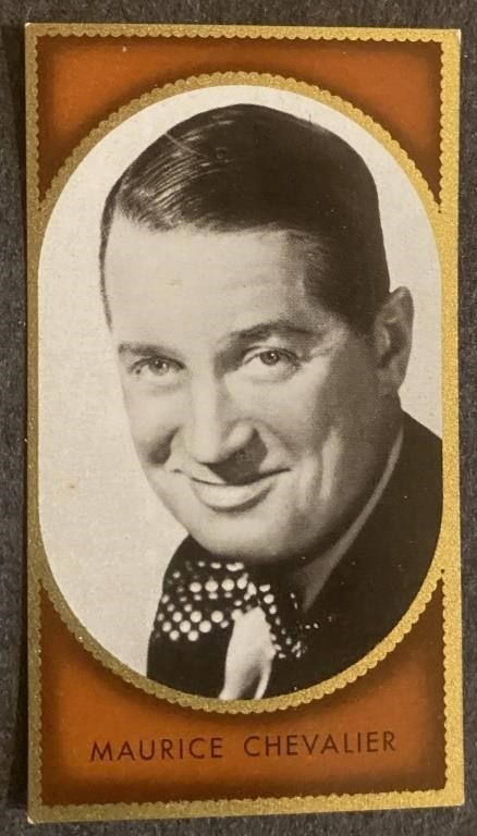 MAURICE CHEVALIER: Antique Tobacco Card (1936)