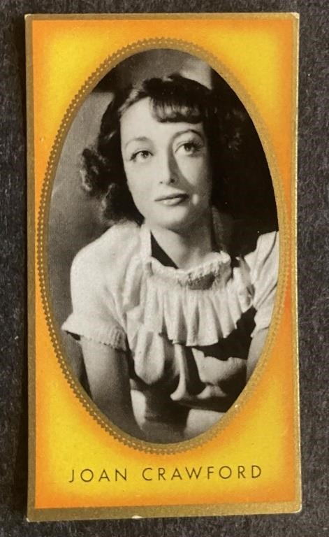 JOAN CRAWFORD: Antique Tobacco Card (1936)