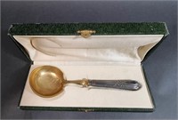 CASED FRENCH SILVER SERVING SPOON