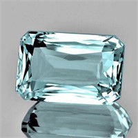 Natural Scissor Cut Blue Aquamarine 8.63 Cts - FL