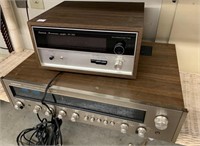 Grouping Of Vintage Stereo System Items (Sansui
