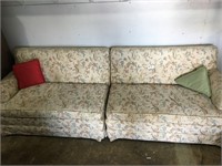 Barely Used Flower Designed Dividable Couch