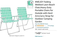 Folding Webbed Lawn Beach Chair