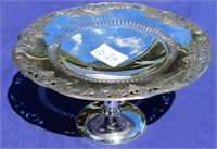Silver plate comport by paramount