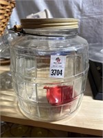 Glass Craxker Jar