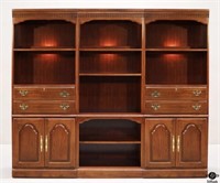 3pc Lighted Bookcase