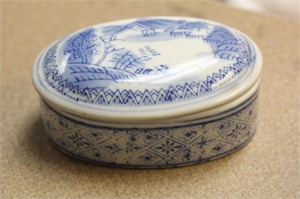 Signed Chinese Ceramic Box