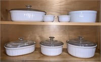 Corningware French White Casserole Dishes & More