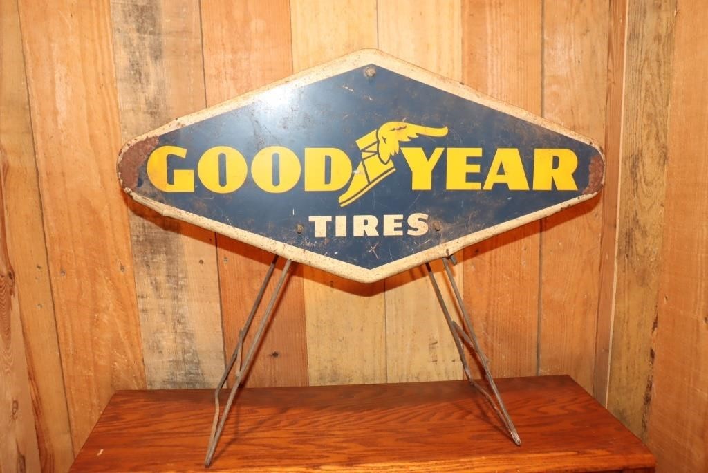 Good Year Tires metal tire stand  27.75" X 23"