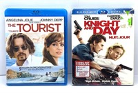 2Pcs DVD Set The Tourist + Knight And Day