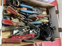 Box of tools and misc tote