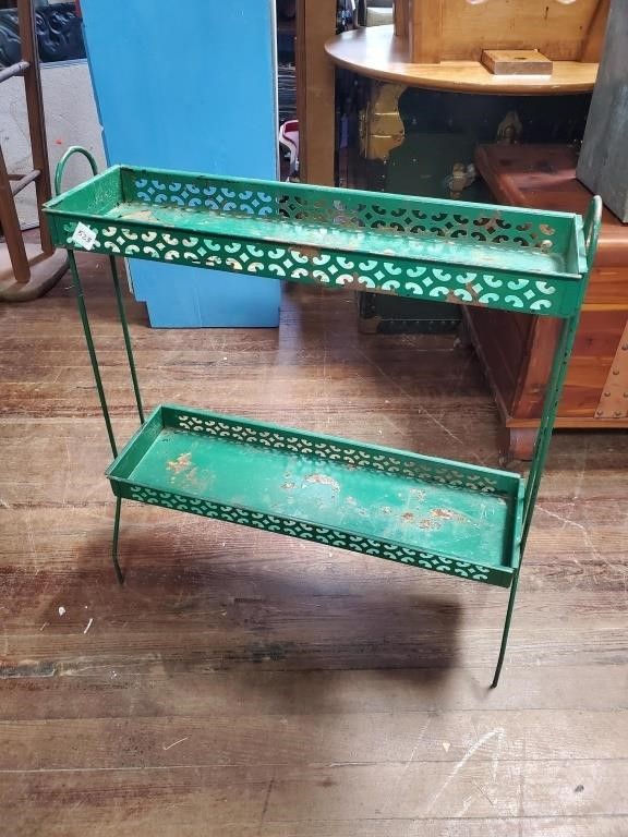 2 Tier Vtg. Metal Stand