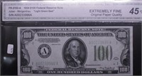 XF 45 100 $ 1934 FEDERAL RESERVE NOTE