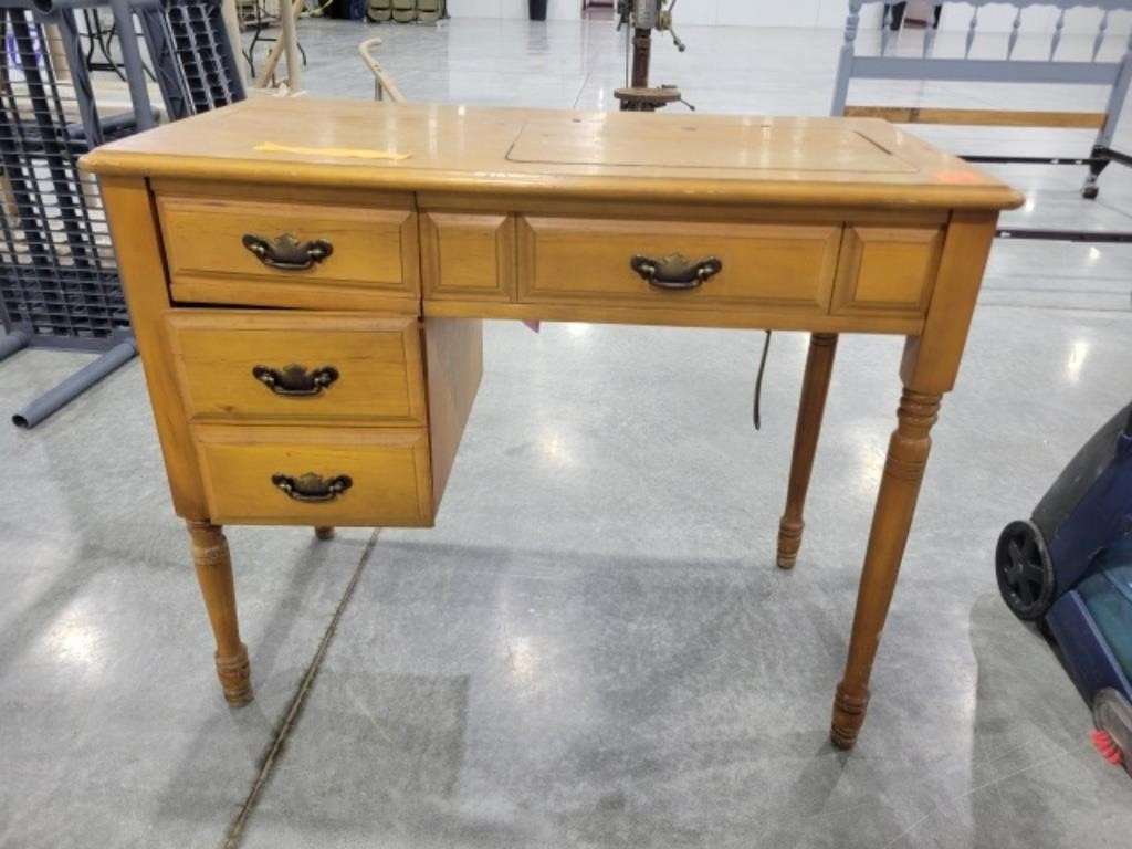 Blonde Sewing Cabinet