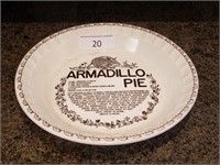 Armadillo Pie Recipe Plate Royal China USA