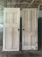 Pair of vintage wood doors