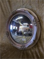 Plaster Framed Convex Mirror