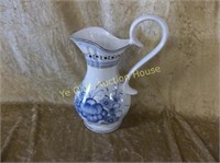 Hand Painted Water Pitcher From Portugal