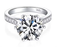 925S 5.0ct Moissanite Diamond Ring