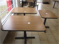 (2) 4 SEAT TABLES & (1) 2 SEAT TABLE
