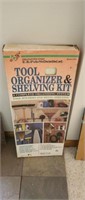 Easy up to organizer and shelving unit, new,