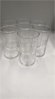 Set of 7 Vintage Monogramed 'W' Shooter Glasses