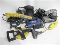 Assorted Power Tools Lights Cords & More