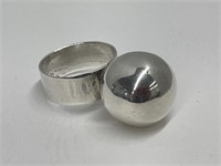 Tests 925 Silver Harmony Ball Ring Size 5