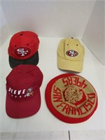 3  SF 49ers Hat & 1 Beanie