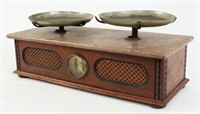 Unusual 19th C. Balance Scale w/ Cherry Case