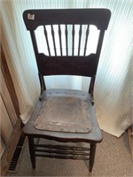 Vintage Chair with Leather seat