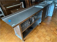 Stainless Work Top Cabinet w/ Dipping Well Freezer