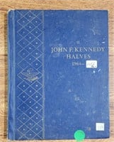 1964-1982 KENNEDY $1/2 BOOK W/ APPROX 19 COINS