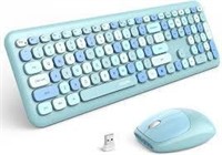 Mofii Sweet Blue Colorful Keyboard/Mouse Combo A8