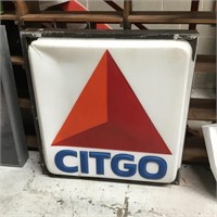 Original Citgo light box broken lens approx 3 x3ft