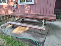 Solid wood 9 ft picnic table