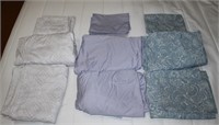 lot 3 sets queen size sheets w fitted,flat,pillow