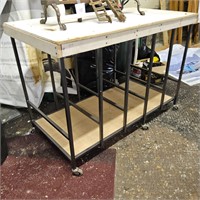 4 FT. ROLLING WORK TABLE