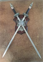 Pair of Swords w/ Hanging Display